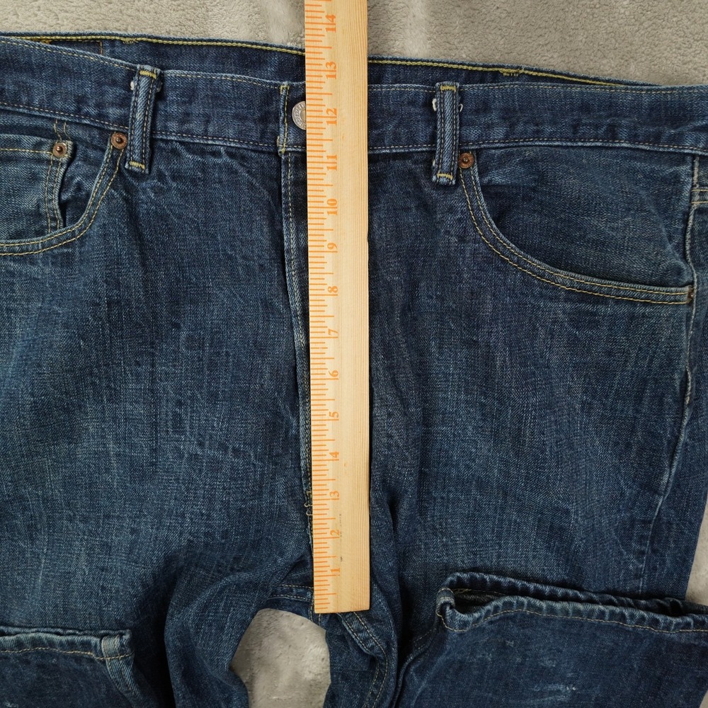 Levi's 501 XX Button Fly Denim Jeans Men's 40x32 (38x28) Blue Distressed - Picture 8 of 11